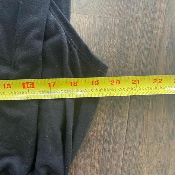 MAX STUDIO Black Knit Wide Leg Jumper Toe Waist Pull On Stretch Comfort LARGE - Picture 11 of 11